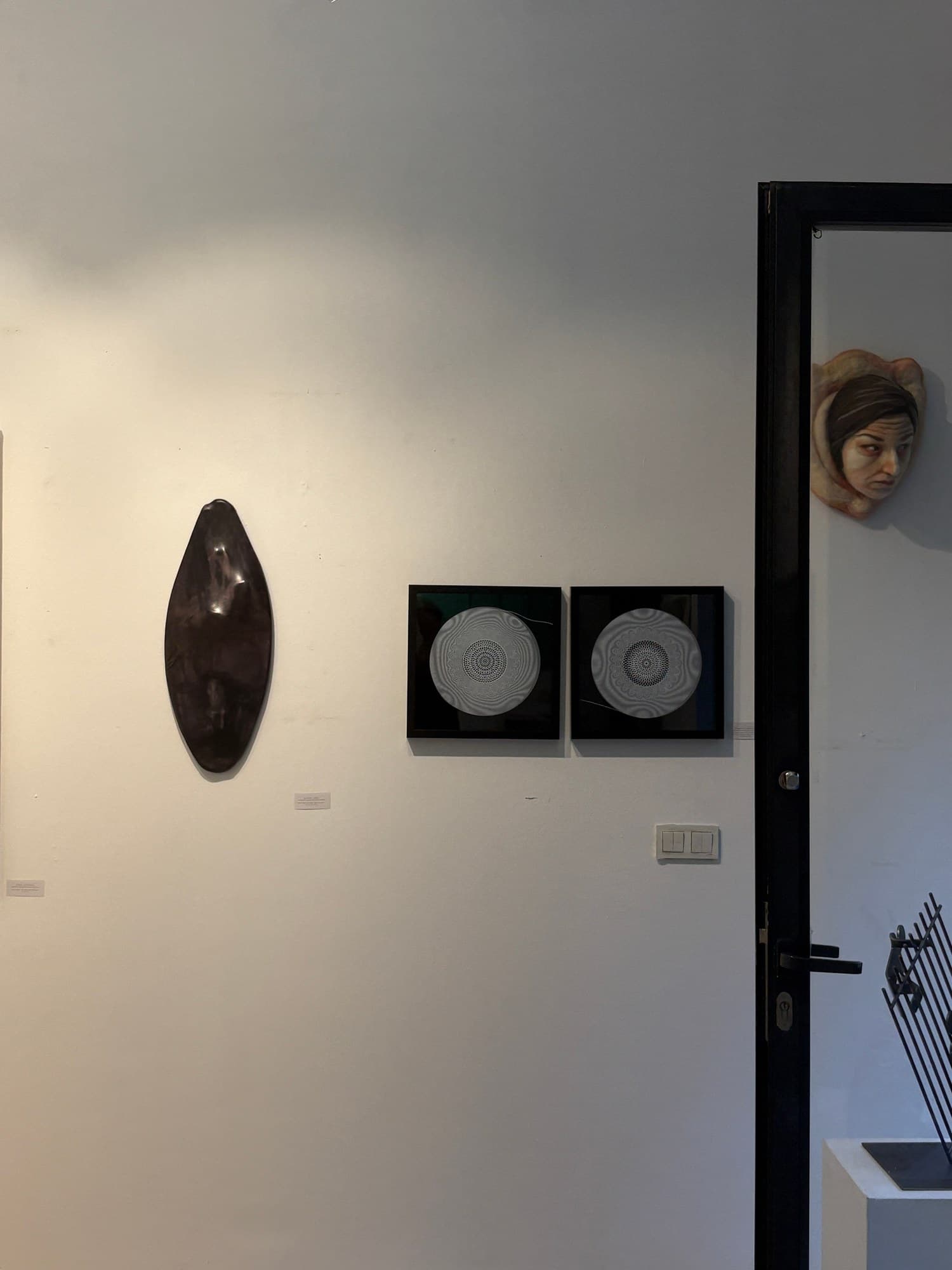 Hare Seri I and II installed in the Ara Kesit exhibition at Mine Art Gallery